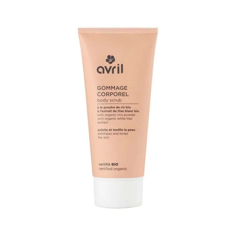 AVRIL GOMMAGE CORPOREL A LA POUDRE DE RIZ BIO 200 ML
