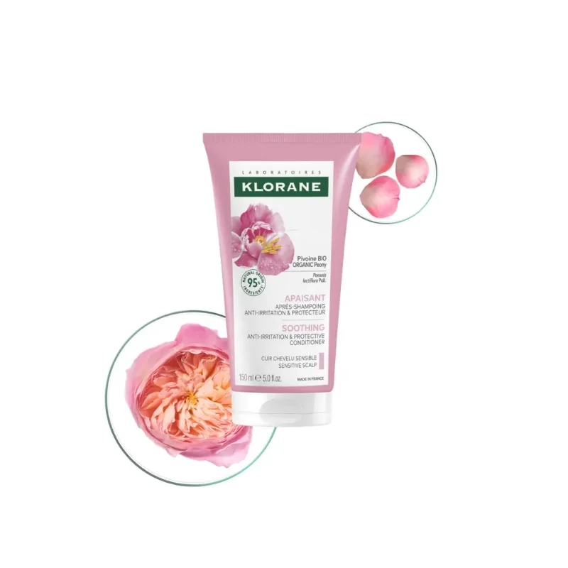 Klorane Baume Apres-Shampoing Apaisant a la pivoine 150ml