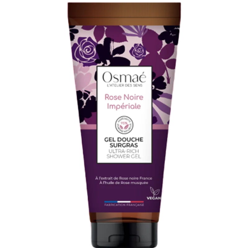 OSMAE Gel douche surgras rose noire Impériale 200 ml
