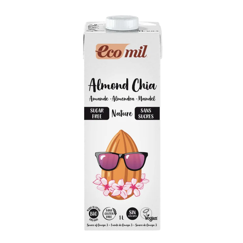 ECOMIL BOISSON AMANDE CHIA SANS SUCRE 1L