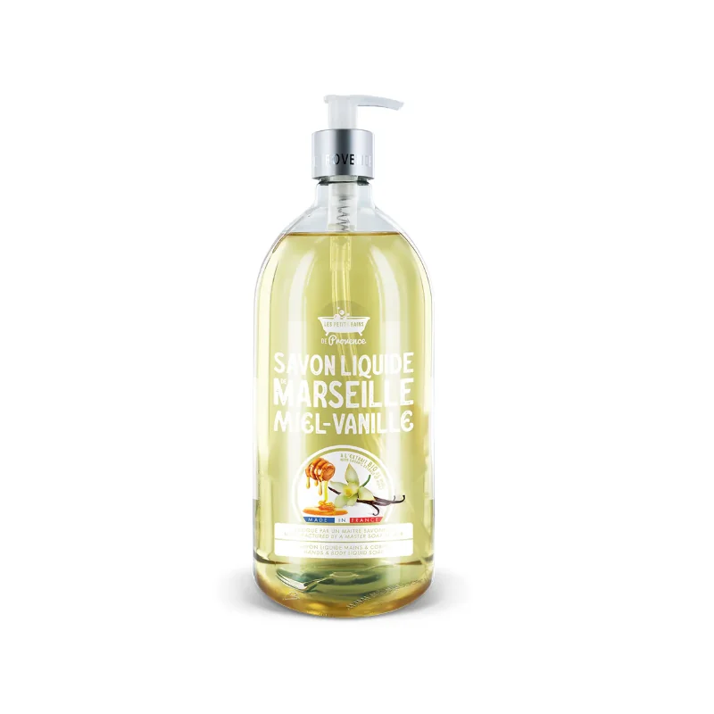 LES PETITS BAINS DE PROVENCE SAVON LIQUIDE MIEL-VANILLE 1L