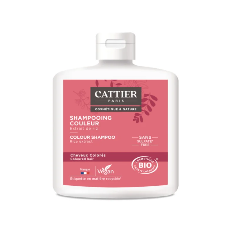 CATTIER SHAMPOOING COULEUR - 0% SULFATE CHEVEUX COLORÉS 250 ML