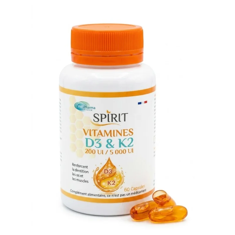 Spirit Vitamines D3 & k2 60 capsules