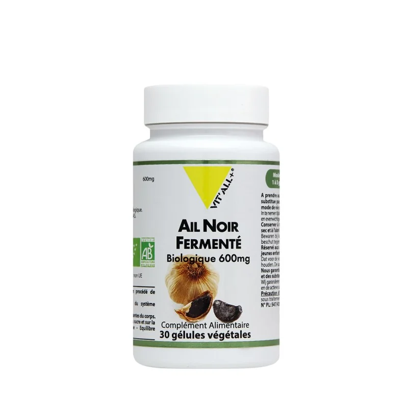 VIT’ALL+ AIL NOIR FERMENTE 600MG 30 GELULES
