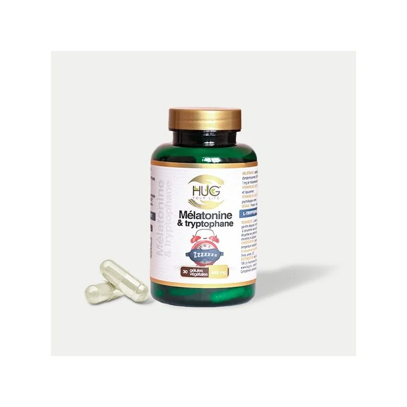 HUG NATURAL MELATONINE ET TRYTOPHANE 30 GELULES