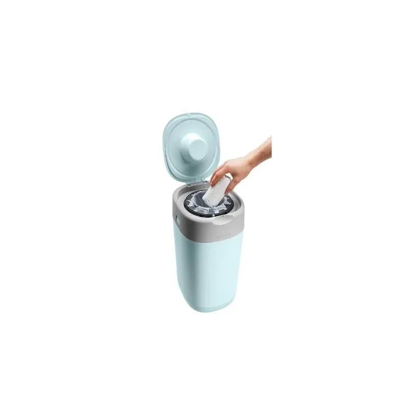 Tommee Tippee Poubelle à Couches Anti-Odeur Twist & Click – Bleu