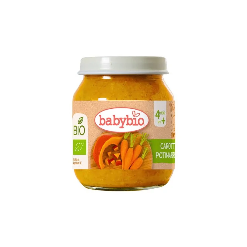 BABYBIO POT CAROTTE POTIMARRON 130G
