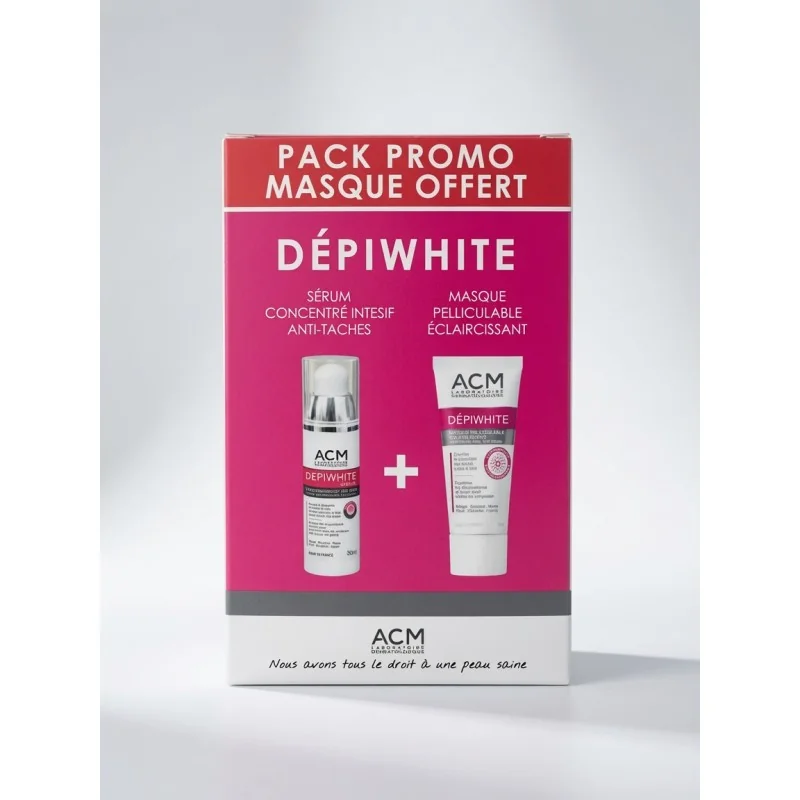 ACM DEPIWHITE SERUM CONCENTRE INTENSIF ANTI TACHES 30ML ACHETE + DEPIWHITE MASQUE OFFERT
