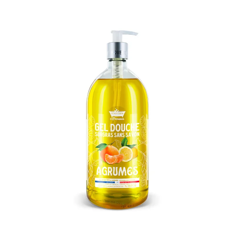 LES PETITS BAINS DE PROVENCE GEL DOUCHE AGRUMES 1 L