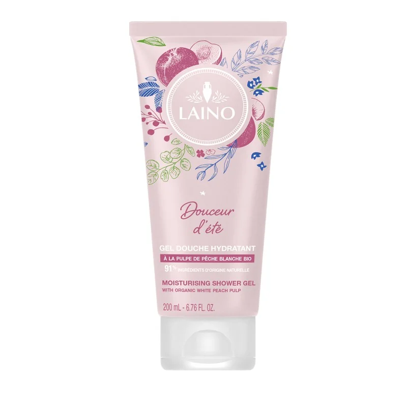 LAINO GEL DOUCHE HYDRATANT À LA PULPE DE PÊCHE BLANCHE 200ML