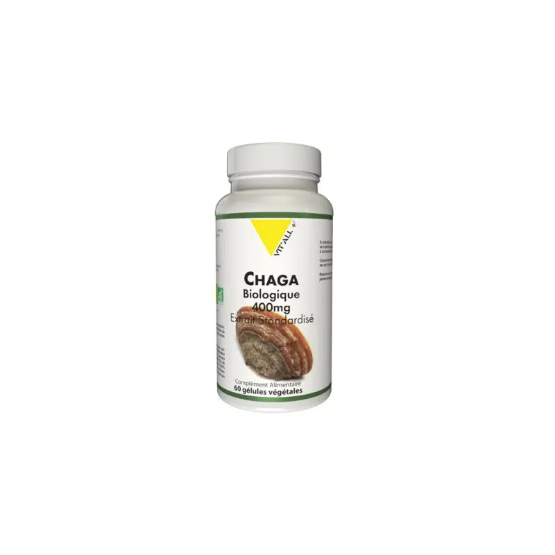 VIT’ALL+ CHAGA BIOLOGIQUE 400 MG 60 GELULES