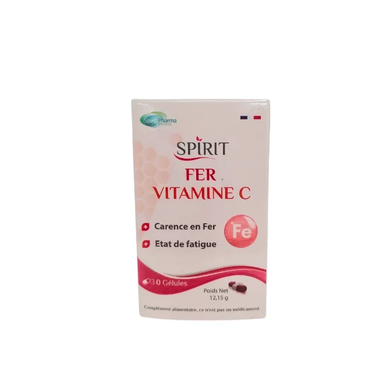 Spirit Fer & vitamine C 30 Gelules