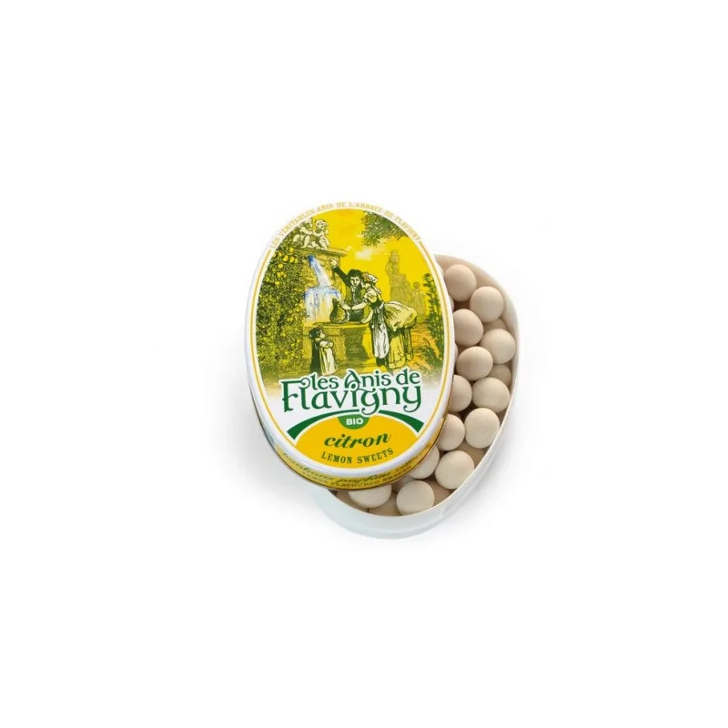 LES ANIS DE FLAVIGNY BOITE DE BONBONS AU CITRON