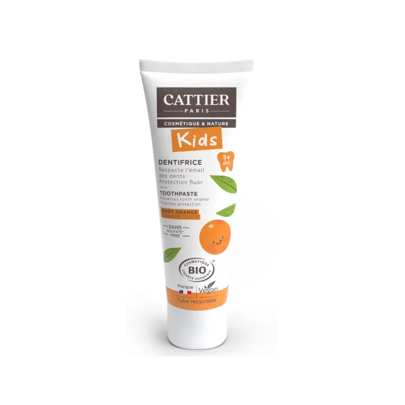 CATTIER Dentifrice 7 ans et + goût orange - tube 50 ml
