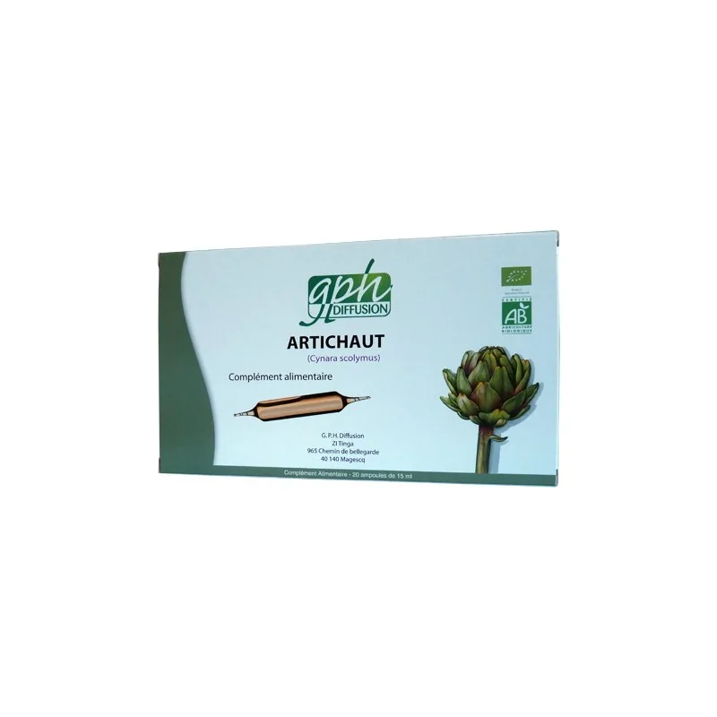 GPH DIFFUSION ARTICHAUT BIO 20 ampoules de 15 ml