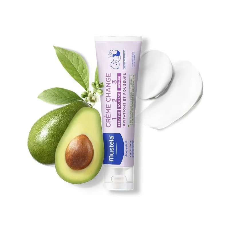 MUSTELA CREME POUR LE CHANGE VITAMINEE 100ml Prévient Les Rougeurs