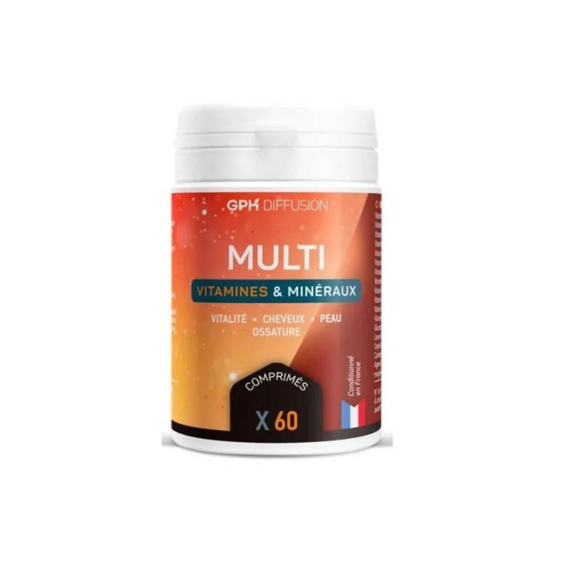 GPH DIFFUSION MULTIVITAMINES ET MINÉRAUX 60 comprimes