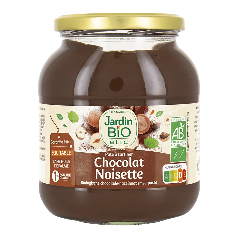 JARDIN BIO PATE A TARTINER CHOCOLAT NOISETTE 750G