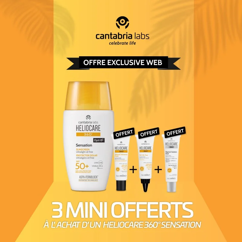 HELIOCARE 360º SENSATION ACHETE + 3 MINI OFFERTS