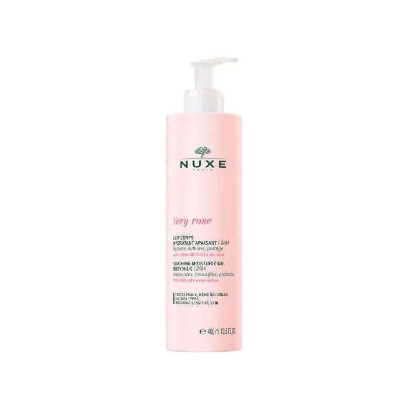 Nuxe Very Rose Lait Corps Hydratant Apaisant 24h 400ml
