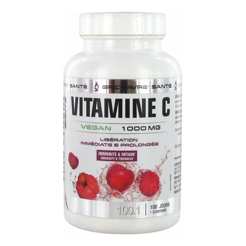 Eric Favre Vitamine C Vegan 1000mg 100 Comprimes