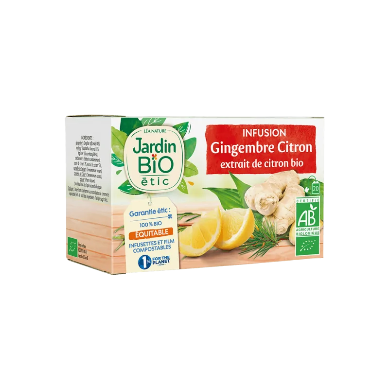 JARDIN BIO INFUSION GINGEMBRE CITRON 30G