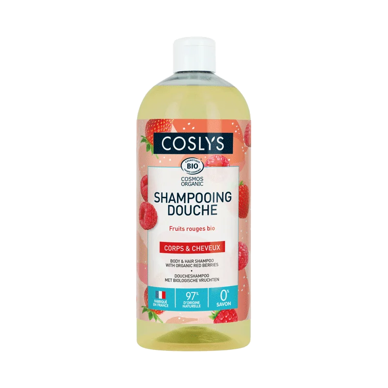 COSLYS SHAMPOOING DOUCHE FRUITS ROUGES 1L
