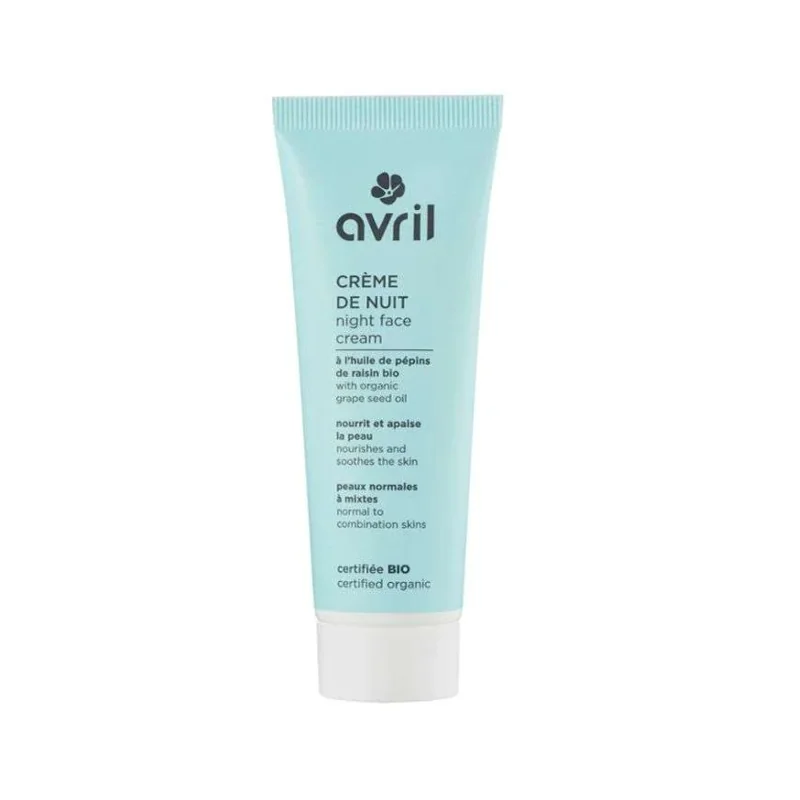 AVRIL CREME DE NUIT PEAUX NORMALES ET MIXTES 50ML
