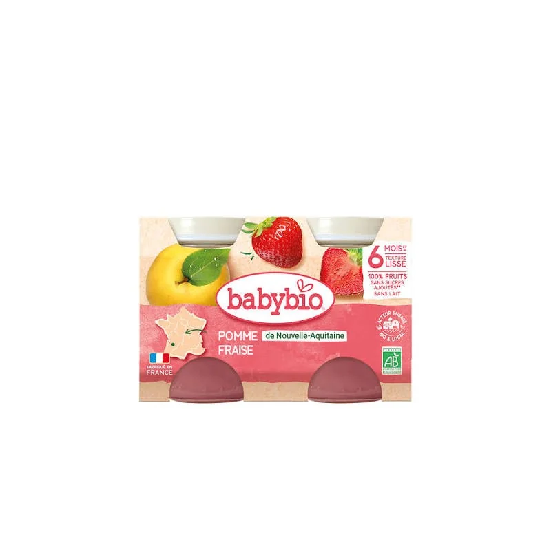 Babybio POT POMME FRAISE 2x130G