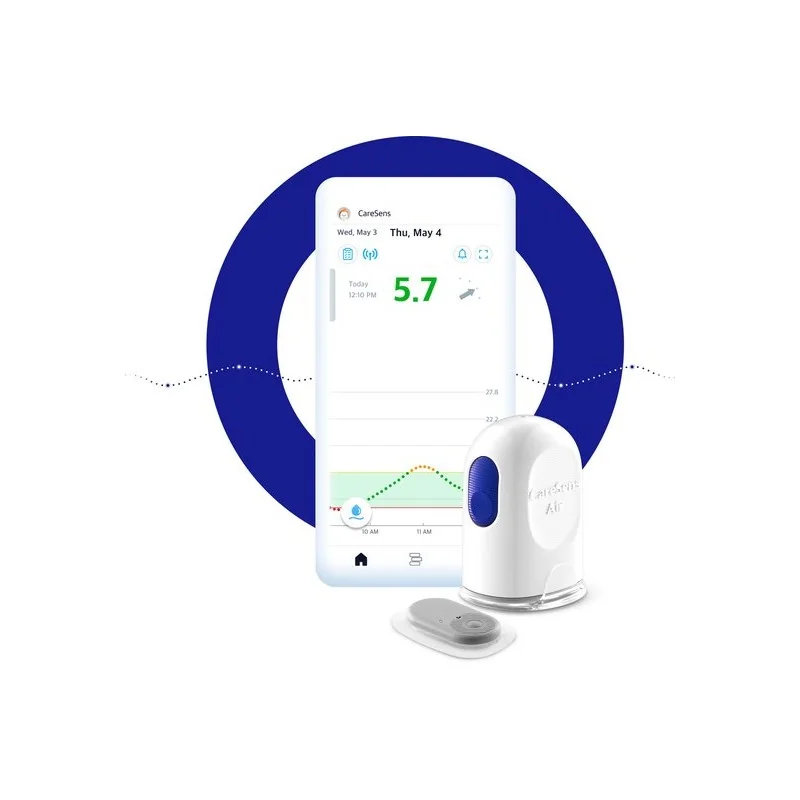 1 Capteur CARESENS Air-Mesure de glucose en continu