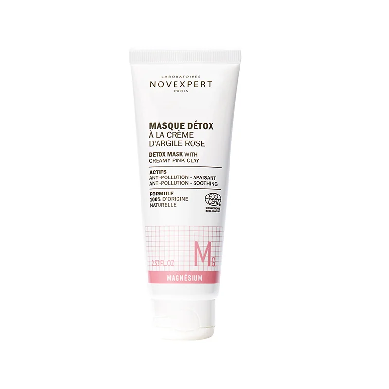 NOVEXPERT MASQUE DÉTOX À LA CRÈME D’ARGILE ROSE 75 ML