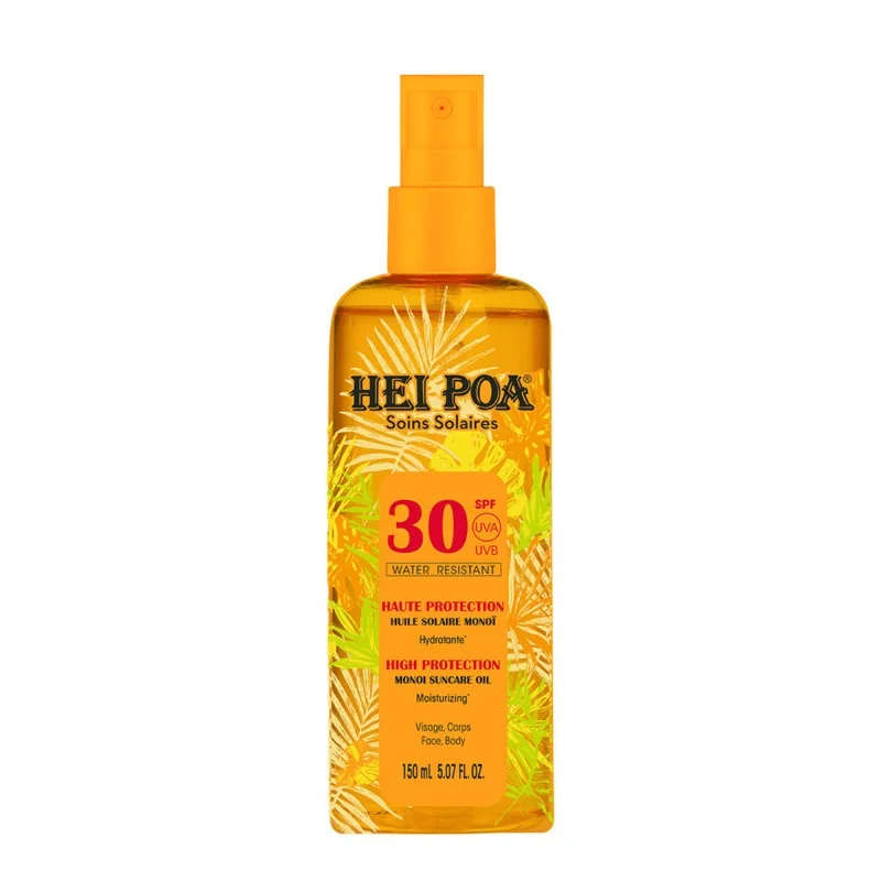 Hei poa huile sèche au monoï-spf 30- parfum tiare 150ml