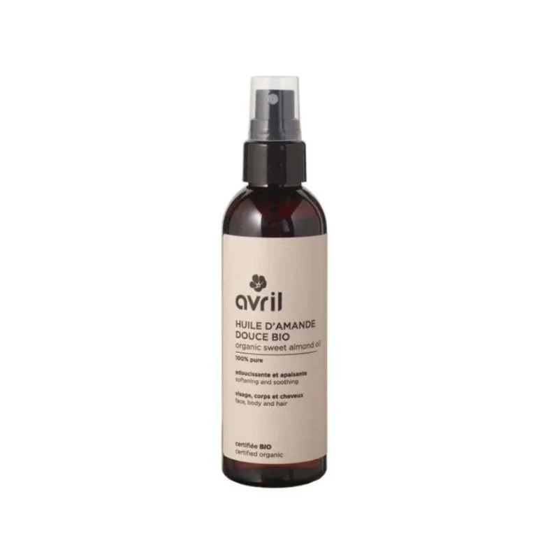 AVRIL HUILE D AMANDE DOUCE BIO POUR VISAGE CORPS ET CHEVEUX 100 ML