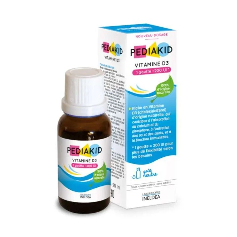PEDIAKID VITAMINE D3 200 UI 20 ML