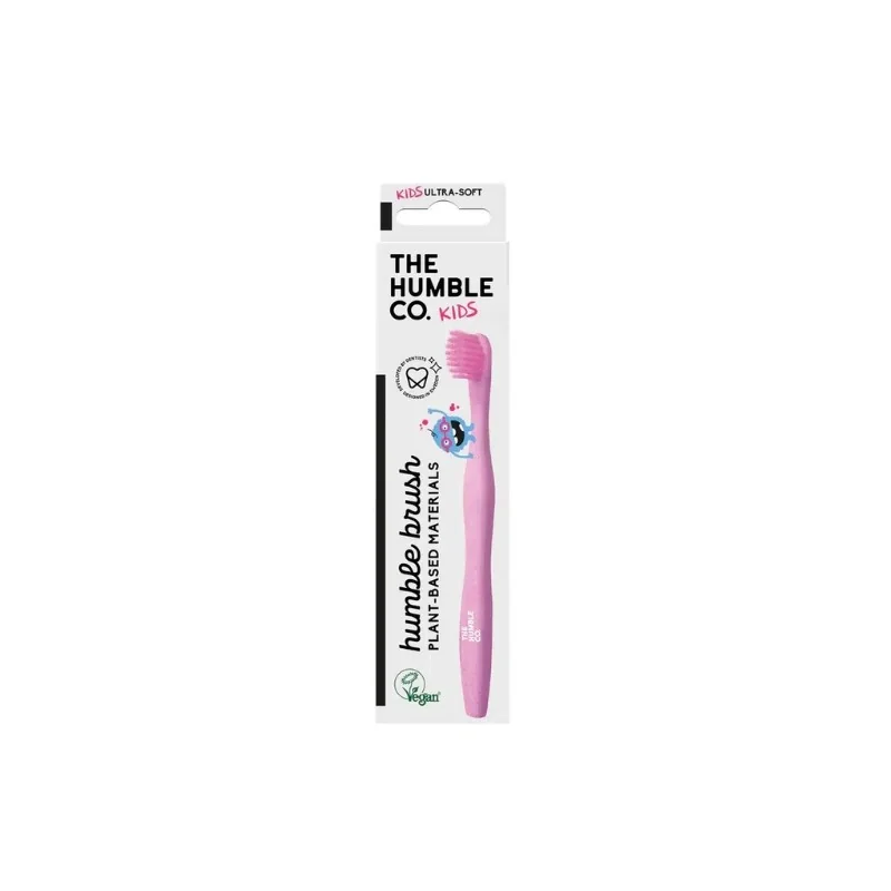 The Humble Co BROSSE A DENTS A BASE DE PLANTES POUR ENFANTS - ROSE