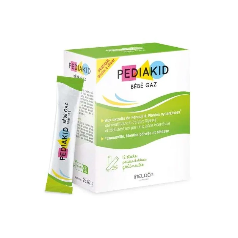 PEDIAKID BEBE GAZ 12 STICKS