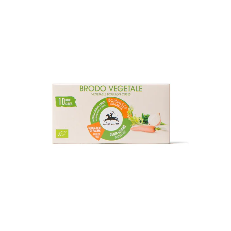 ALCE NERO BOUILLON DE LÉGUMES SS HUILE DE PALME SG 10X10G