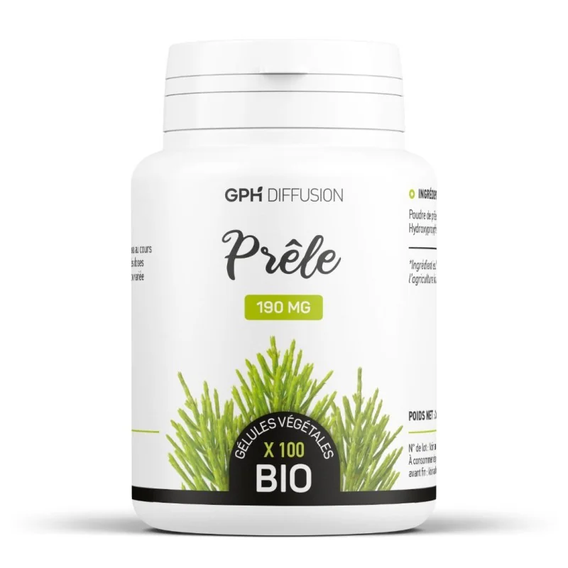 GPH DIFFUSION PRÊLE BIO - 190 MG - 100 GÉLULES