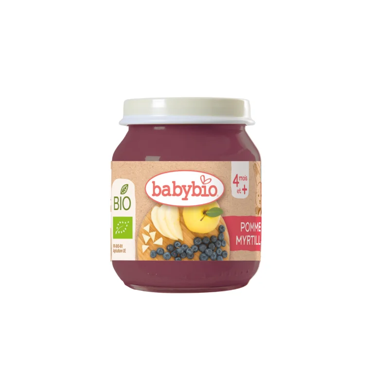 BABYBIO POT POMME MYRTILLE 130G