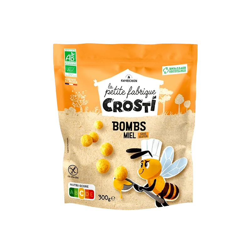 FAVRICHON CROSTI BOMBS MIEL SG 300G