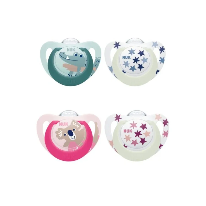 NUK Deux Sucette Star Night & Day 6-18m