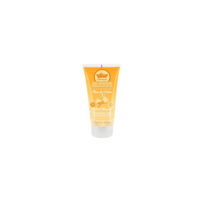 LES PETITS BAINS DE PROVENCE GEL DOUCHE FLEUR DE COTON 50ML