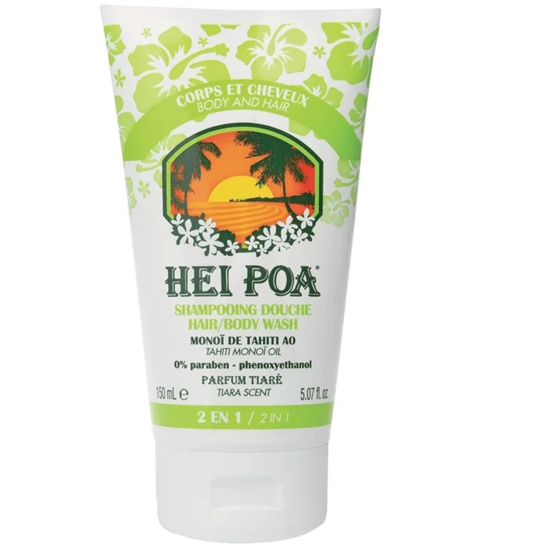 Hei Poa Shampoing douche corps et cheveux tiaré 150ml