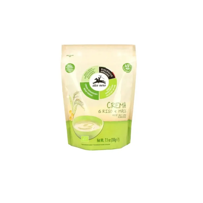 ALCE NERO PORRIDGE DE RIZ ET MAIS 200G