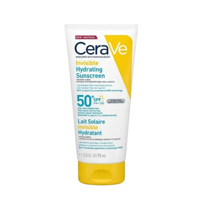CeraVe Lait solaire invisible hydratant SPF50+ 75ML