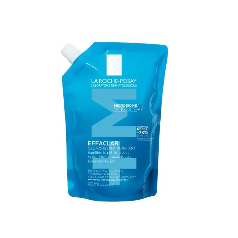 La Roche-Posay Effaclar Gel Moussant Peau Grasse Acnéique Recharge | 400ml