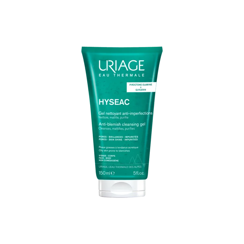 URIAGE HYSEAC GEL NETTOYANT 150ml Nettoie - Purifie - Assainit