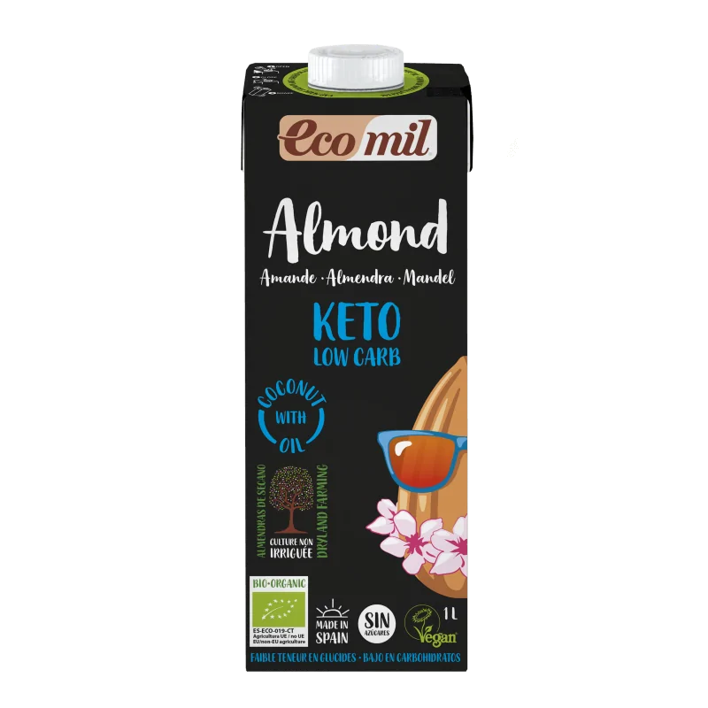 ECOMIL BOISSON D'AMANDE KETO 1L