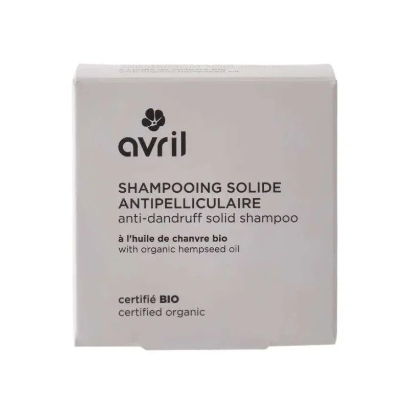 AVRIL SHAMPOOING SOLIDE ANTIPELLICULAIRE A L HUILE DE CHANVRE 60G