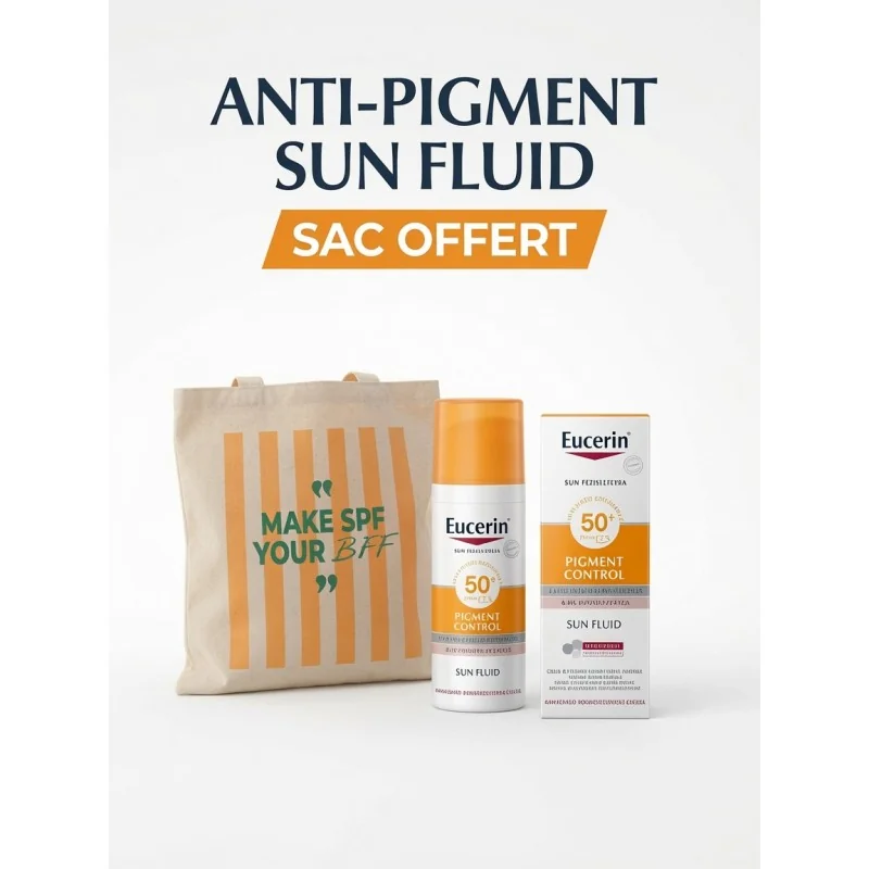 EUCERIN ECRAN ANTI PIGMENT SPF50+ 50ML et sac offert